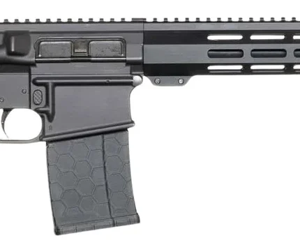 Andro Corp Industries 30816DBFORGED ACI-10 Divergent 308 Win 20+1 16" Black Nitride Threaded Barrel, Black Cerakote Aluminum Receiver w/Picatinny Rail, M-LOK Handguard, M4 Black Polymer Stock, A2 Grip