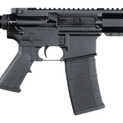 Andro Corp Industries 5568CBMPS ACI-15 CQB 5.56 NATO 30+1 8" Black Nitride Threaded Barrel, Black Anodized Aluminum Receiver w/Picatinny Rail, M-LOK Handguard, Black Polymer SBA3 Pistol Brace, A2 Grip