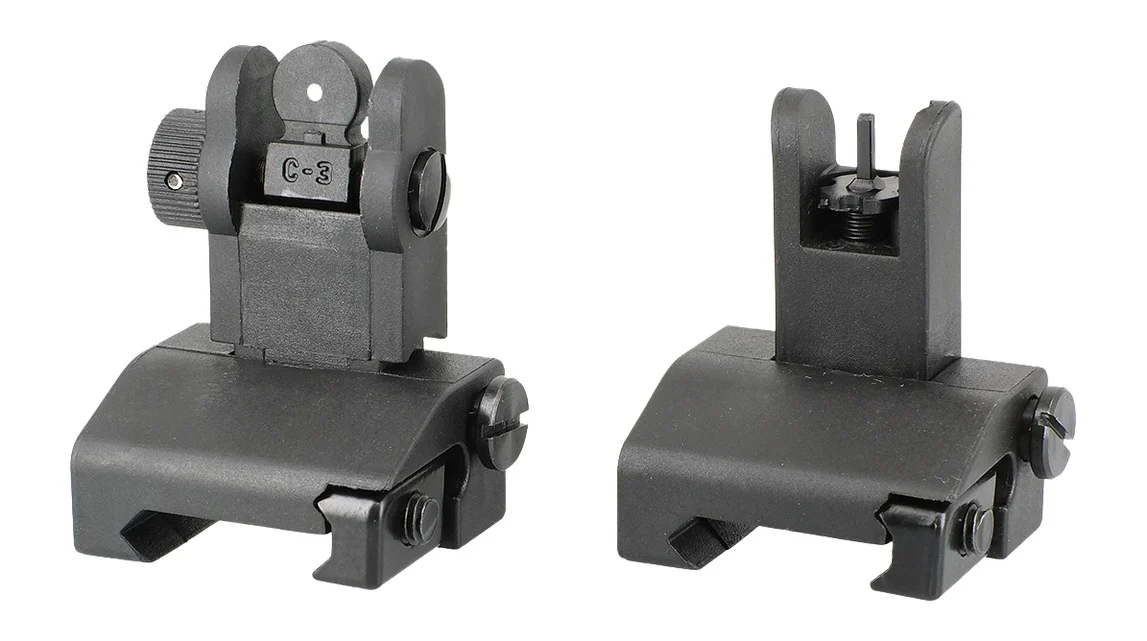 JE MACHINE TS-PS7B FLIP UP F/R SIGHTS POLY