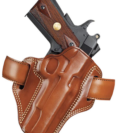 Galco CM112 Combat Master OWB Tan Leather Belt Slide Fits S&W K Frame Fits Ruger Security-Six Right Hand