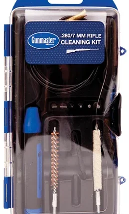 DAC GM7LR GunMaster Cleaning Kit 7mm 280 Cal Rifle Brass Bristles 12 Black/Blue Clamshell Case