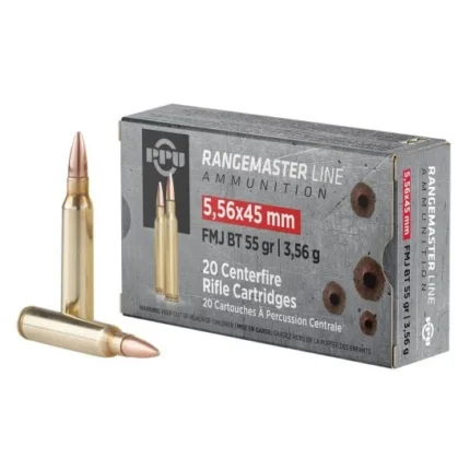 PPU 556 FMJBT 55GR RANGE MST 20RD BOX 50 BOXES PER CASE