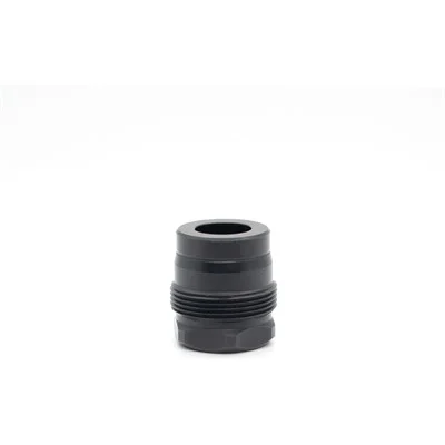 MINI MUZZLE BRAKE 0.456 1/2-28 THREAD SQUARE SHOULDER BLACK