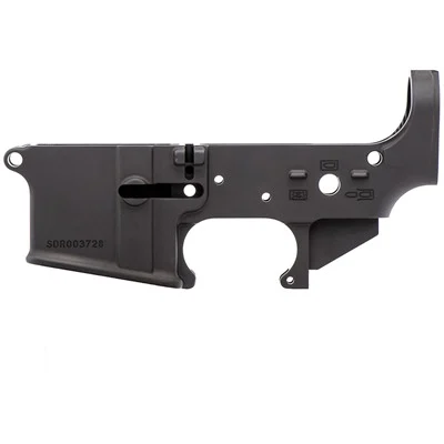 STRIPPED LOWER RECEIVER II NO LOGO FOR AR-15 BLACK