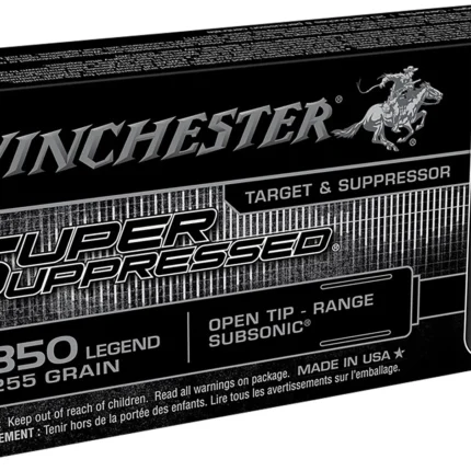 Winchester Ammo SUP350 Super Suppressed 350Legend 255gr Open Tip Range 20 Per Box/10 Case