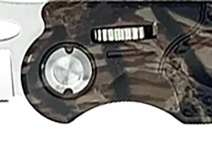 AccuSharp 704C Sport  3" Folding Plain Stainless Steel Blade/Camo Anodized Aluminum Handle Includes Belt Clip