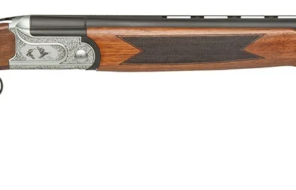 Dickinson LLC GW12W28P Green Wing  12 Gauge 2rd 3" 28" Matte Black Vent Rib Barrel, Engraved Steel Receiver w/Satin Silver Metal Finish, Bead Front Sight, Wood Stock & Ejector