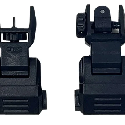 NcStar VG166 Picatinny Low Profile Front and Rear Sight Set Black Polymer