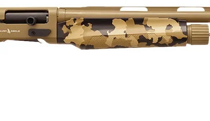 Silver Eagle Arms A21228OS1 Alpha 2  12 Gauge 3" 4+1 28" Flat Dark Earth Cerakote Chrome Lined Vent Rib Barrel & Steel Receiver, Old School Camo Synthetic Fixed Stock