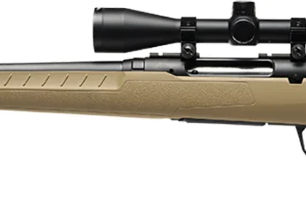 Savage Arms 32194 Axis 2 XP Combo 22-250 Rem 4+1 22" Black Sporter Barrel, Black Carbon Steel Receiver Drilled & Tapped, Flat Dark Earth Fixed Synthetic Stock, Weaver 3-9x40mm Scope, Left Hand