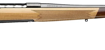 Browning 036080226 X-Bolt 2 Medallion 30-06 Springfield 4+1 22" Blue Polished Threaded Barrel & Drilled & Tapped Carbon Steel Receiver, Fixed Gloss AAAA Maple Wood Stock, Radial Muzzle Brake
