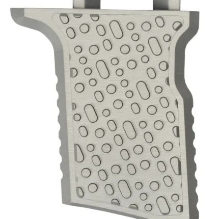 Q LLC ACCQSERTVGAL Deluxe Q-Sert Vertical Grip Silver Anodized Aluminum