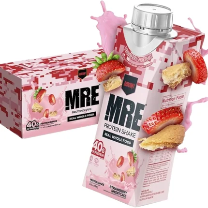 Redcon1 RC1MRERTDSSC12 MRE Ready to Drink Strawberry Shortcake 14 oz, 12pk