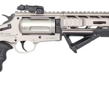 Iver Johnson Arms IJ1000TSN IJ1000  410 Gauge 5rd 18" Satin Nickel Barrel, Satin Nickel Receiver w/Picatinny Rail, Black Fixed Stock