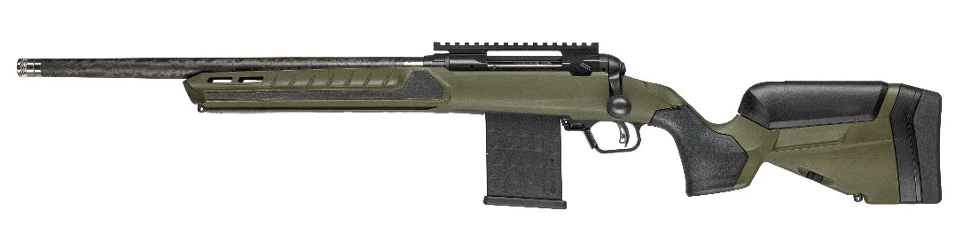 Savage Arms 32946 110 UltraLite Predator 300 Blackout 10+1 16.50" Carbon Fiber Barrel, Arca Rail Forend, Hunter Green AccuStock w/AccuFit V2 Synthetic Stock, Left Hand