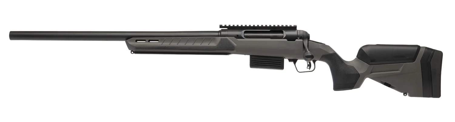 Savage Arms 32804 220 Harvester Full Size 20 Gauge Bolt 2rd 22" Slug Barrel, AccuStock w/AccuFit V2 Flat Dark Gray Synthetic Stock, Left Hand