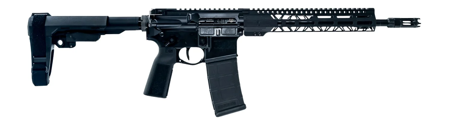 Faxon Firearms FXPRO33A125GA1075 Pro 338 ARC 30+1 12.50" Black Nitride Match Grade Threaded Barrel, Black Aluminum Receiver w/Picatinny Rail, M-LOK Handguard, Black SB Tactical SBA3 Brace, Ergonomic
