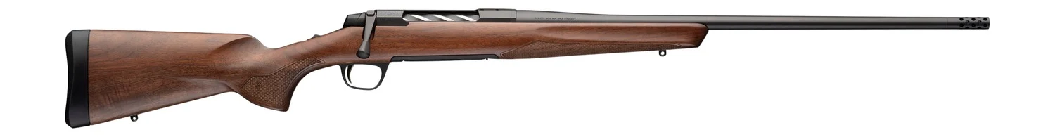 Browning 036128299 X-Bolt 2 Hunter 6.8 Western 3+1 24" Matte Blued Threaded Barrel & Steel Drilled & Tapped Receiver, Satin Black Walnut Fixed Stock, Right Hand