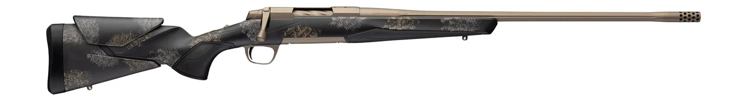 Browning 036142226 X-Bolt 2 Speed HD Full Size 30-06 Springfield 4+1 22" Smoked Bronze Cerakote Fluted Threaded Barrel, Smoked Bronze Cerakote Steel Drilled & Tapped Receiver, Bronze/Gray Camo w/Black
