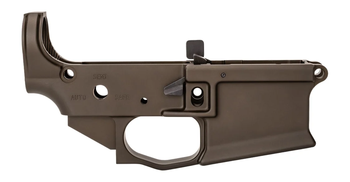 Griffin Armament MK2ALFDE MK2 Stripped Lower Receiver Aluminum Terra Brown Anodized