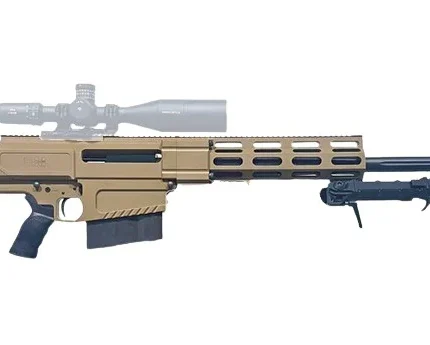 HM Defense HM50MAX50BMGFDE HM50 Max 50 BMG 10+1 29.25" Black Match Grade Threaded Barrel, FDE Cerakote Aluminum Receiver w/Picatinny Rail, M-LOK Handguard, Picatinny Rail/Arca Rail Forend, Adj Cheekpi
