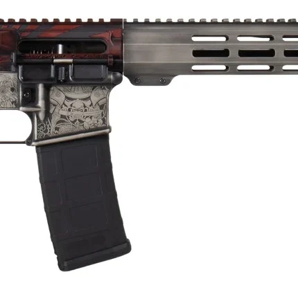 Shark Coast Tactical 300-054-1000-04 Bushido  5.56 NATO 30+1 16" Black Nitride Threaded Barrel, Engraved Aluminum Receiver w/Picatinny Rail, M-LOK Handguard, Magpul Collapsible Black Polymer Stock, Ma