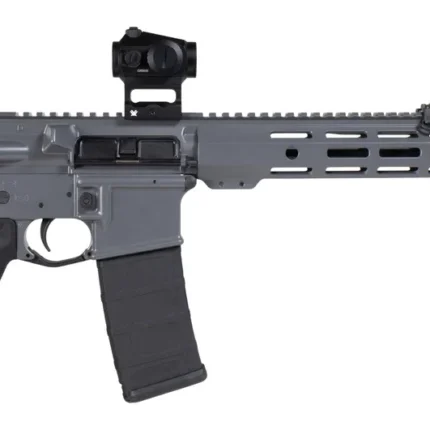 Shark Coast Tactical SCTARGCC Grey Night Bundle 5.56 NATO 10+1 16" Black Nitride Barrel, Gray Cerakote Aluminum Receiver w/Picatinny Rail, M-LOK Handguard, Black Polymer Stock & Grip, StreamLight ProT