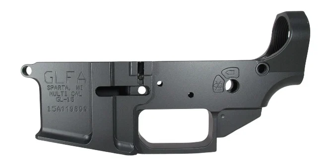 GLFA GL15 BLK-S GLFA AR15 STRPPD LOWER REC