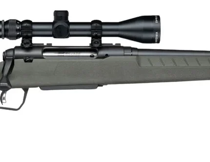 Savage Arms 33170 Axis 2 XP w/Optic 30-06 Springfield 4+1 20" Matte Black Carbon Steel Threaded Barrel, Drilled & Tapped Receiver, OD Green Synthetic Fixed w/Pistol Grip Stock, 3-9x40mm Duplex Scope,