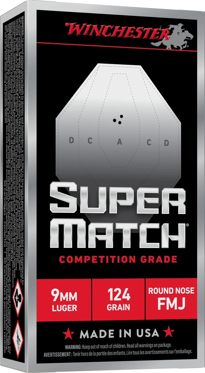 WIN SM9RN124 9MM 124GR FMJ-RN 50/10