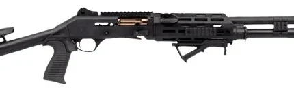 Panzer Arms PAM4NCSBBTMFSS M4 Pro AI Semi-Auto 3" 5+1 18.50" Black Ported Barrel, Black Aluminum Receiver w/Picatinny Rail, Skeleton Stock