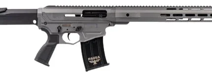 Panzer Arms PAAR12GLF AR12 G5 Semi-Auto 5+1 18.50" Gray Cerakote Aluminum/Polymer Receiver w/Picatinny Rail, M-LOK Handguards, Black Synthetic Stock