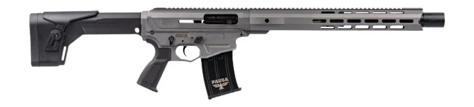 Panzer Arms PAAR12GLF AR12 G5 Semi-Auto 5+1 18.50" Gray Cerakote Aluminum/Polymer Receiver w/Picatinny Rail, M-LOK Handguards, Black Synthetic Stock