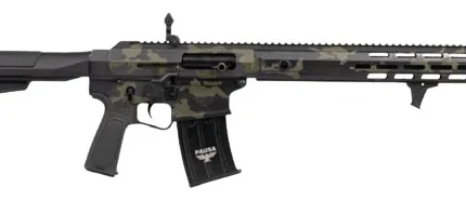 Panzer Arms PAAR12PROBMLF AR12 Pro-L Semi-Auto 3" 5+1 18.50" Black Barrel, Multicam Aluminum Receiver w/Picatinny Rail, M-LOK Handguards, Gray Synthetic Stock, Black Polymer Grip