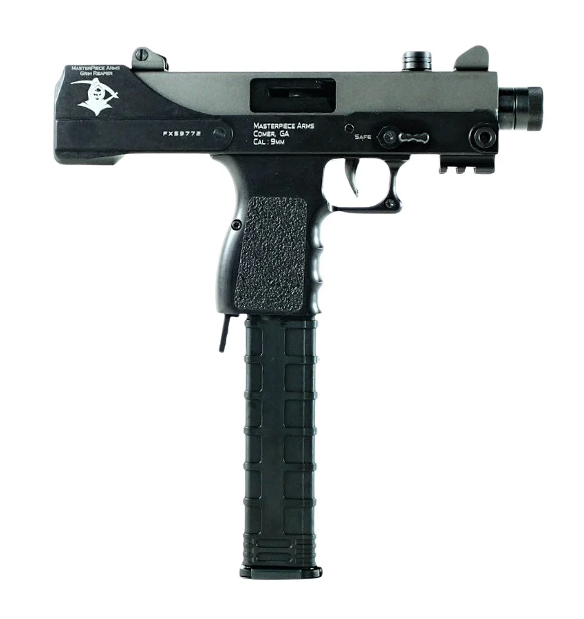 MasterPiece Arms 30TGR Defender Top Cocking 9mm Luger 5.50" 30+1 Black Cerakote