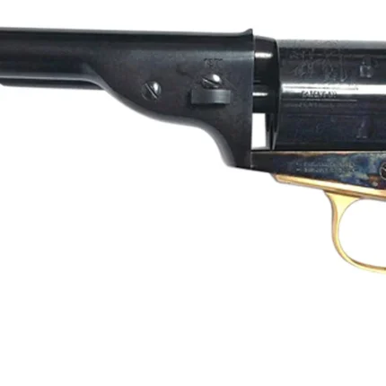 Taylors & Company 550725 1851 Open-Top 45 Colt (LC) Caliber with 7.50" Blued Finish Barrel, 6rd Capacity Blued Finish Cylinder, Color Case Hardened Finish Steel Frame & Walnut Navy Size Grip