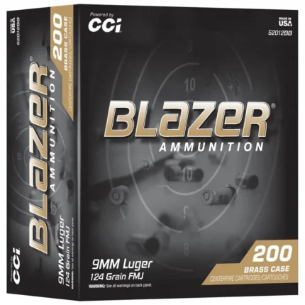 BLAZER BRASS 9MM 124GR FMJ 200/5