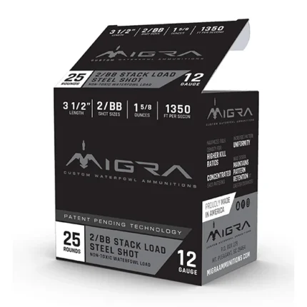 MIGRA STAXD STEEL 12GA 3.5 1-5/8OZ #2-BB 25/10