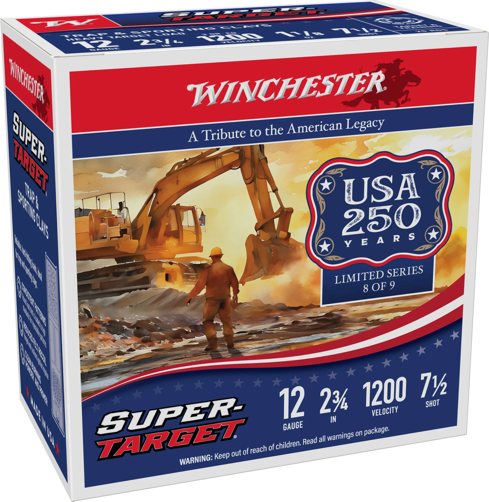 WIN SUPER TARGET 250TH 12GA 2.75 #7.5 250RD