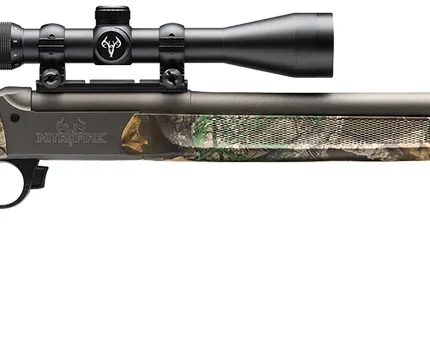 Traditions CR5841104421 NitroFire w/Scope 50 Cal 209 Primer 26" Gray Cerakote Fluted & Tapered Barrel, Drilled & Tapped Receiver, Realtree Edge Fixed Synthetic Stock, 3-9x40mm Duplex