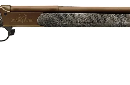 Traditions CR848804425 NitroFire VAPR 50 Cal 209 Primer 26" Burnt Bronze Cerakote Fluted & Tapered Barrel, Drilled & Tapped Receiver, Veil Wideland Fixed Synthetic Stock