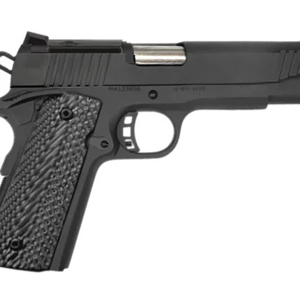 Rock Island 57180 GI 10mm 8+1 5" Matte Black Steel Barrel, Optic Cut/Serrated Steel Slide, Steel Frame, Black Rubber Grip