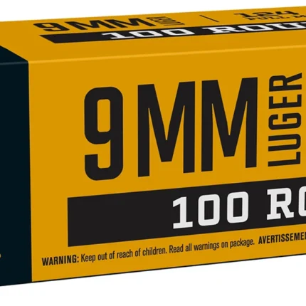 Browning Ammo B9MM124VP9mm Luger 124gr Full Metal Jacket 100 Per Box/10 Case *Value Pack