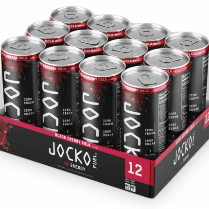 Jocko Fuel 29000 Black Cherry Vanilla Energy Drinks 12oz 12Pack