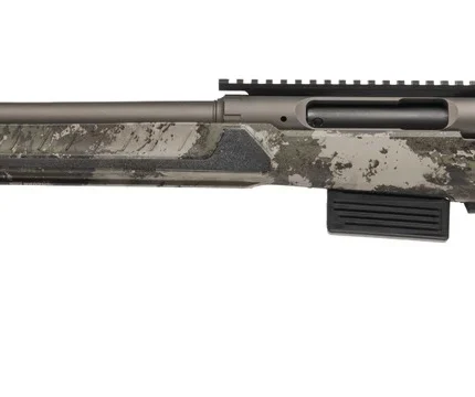 Savage Arms 32806 220 Harvester Full Size 20 Gauge Bolt 2rd 22" Slug Barrel, AccuStock w/AccuFit V2 Savage Woodland Camo Synthetic Stock, Left Hand