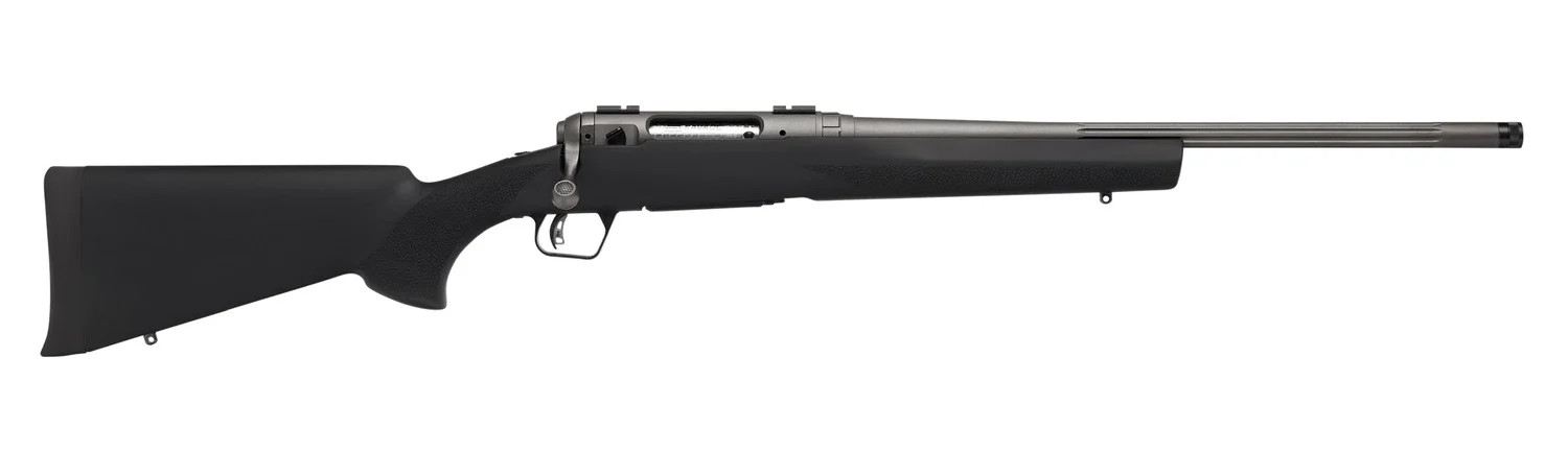 Savage Arms 33016 110 Trail Hunter Lite V2 Full Size 30-06 Springfield 4+1 20" Black Fluted Barrel, Black Carbon Steel Drilled & Tapped Receiver, Black Hogue OverMolded Synthetic Stock, Right Hand