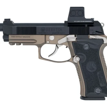 Langdon Tactical Tech 80X32BCBREZF Beretta Cheetah 80X Micro-Compact 32 ACP 13+1 4.40" Black Threaded Barrel, Black Nitride Carbon Steel Optic Ready/Serrated Slide, Black Cerakote Aluminum Frame w/Pic