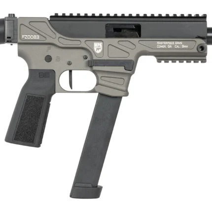 MasterPiece Arms 30K 30K  9mm Luger 30+1 4.50" Black Threaded Barrel, Aluminum Receiver w/Picatinny Rail, Black B5-P22 Grip