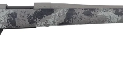 Howa HFN270GL 1500 Fence Line 270 Win 5+1 22" Tungsten Cerakote Threaded Barrel, Tungsten Cerakote Aluminum Drilled & Tapped Receiver, Gray Light Camo Fixed Synthetic Stock, Right Hand