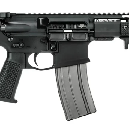 Griffin Armament MK2PSD30095P-W MK2 PSD 300 Blackout 9.50" Threaded Barrel, Black Anodized Aluminum Receiver w/Picatinny Rail, M-LOK Handguard, Black Polymer SBA3 Brace, Black A3 Grip, Ambidextrous